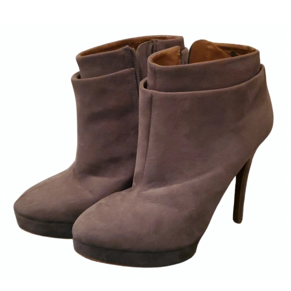 Zara grey suede ankle boots - Picture 6 of 6